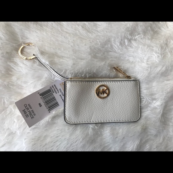 NWT Michael Kors Leather Key Pouch - Picture 1 of 7
